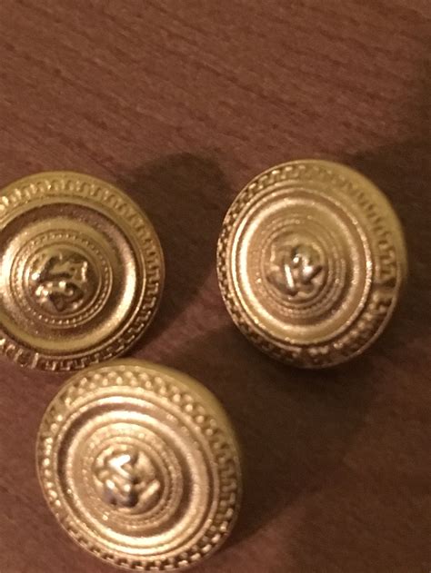 versace buttons replacement